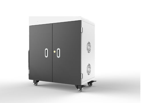 Carrito de carga USB de 36 puertos con salida de 5V 2.4A e entrada de 100-250V con ruedas médicas mudas