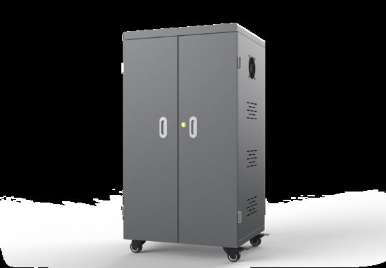 Tipo elegante gabinete de almacenamiento de la tableta del gabinete de la carga por USB de Ipads de las tabletas con 64 bahías