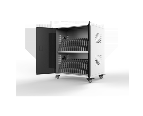 Computadoras portátiles Chromebooks Cuarto de carga Ingeniería ABS Carrito de carga de plástico intercalado