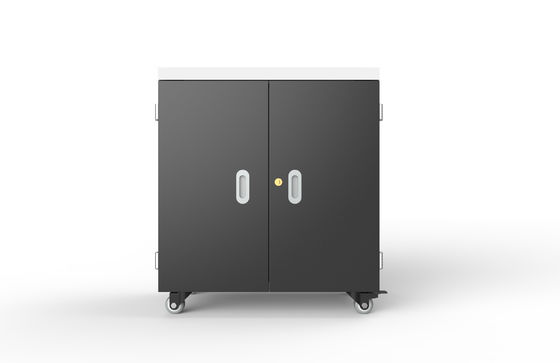 Carrito de carga USB de 36 puertos con salida de 5V 2.4A e entrada de 100-250V con ruedas médicas mudas