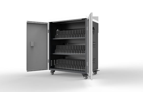 Cabinet de carga de tabletas para escuelas enchufe de corriente alterna Carrito de carga