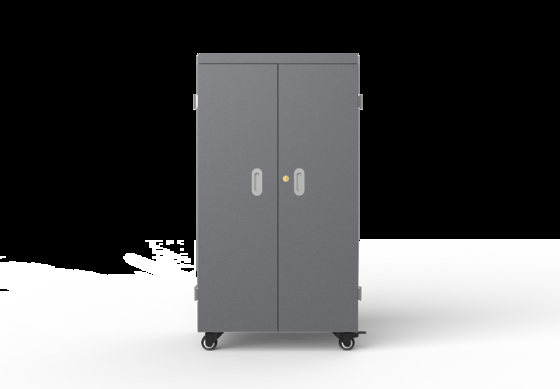 Gabinete de carga USB de 64 bahías para tabletas con ventiladores de refrigeración