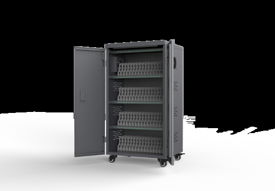 Gabinete de carga USB de 64 bahías para tabletas con ventiladores de refrigeración