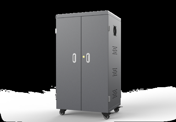 Gabinete de carga USB de 64 bahías para tabletas con ventiladores de refrigeración