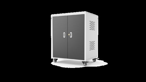 Gabinete de carga para computadora portátil con tomas de corriente alterna de 30 puertos