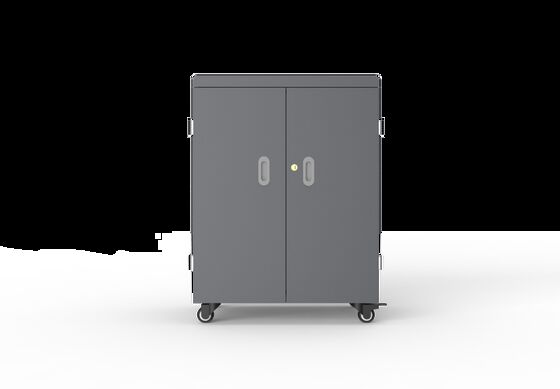 Carro de carga USB de 54 puertos con sistema de protección de seguridad 8S y ventiladores para almacenamiento de tabletas