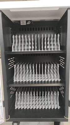 Ipad Charging Cart AC Power Sockets 42 Ports Charging Cart