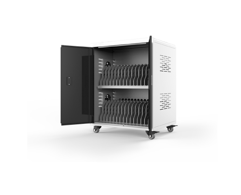 Laptops Chromebooks Gabinete de Carga 30 Tomas de Corriente Carrito de Carga