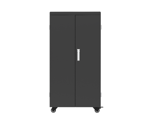 Gabinete de carga para tabletas con 64 ranuras y puertos USB para uso escolar